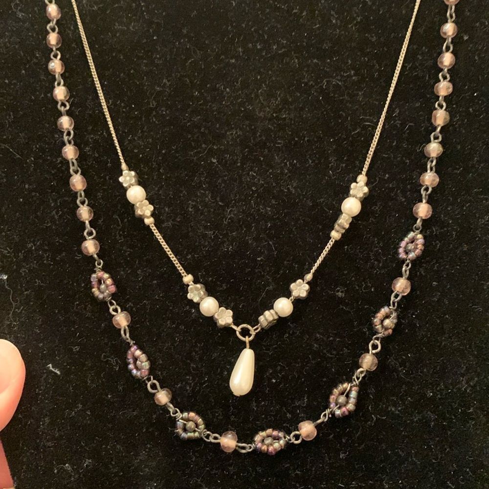 2 vintage Victorian necklaces